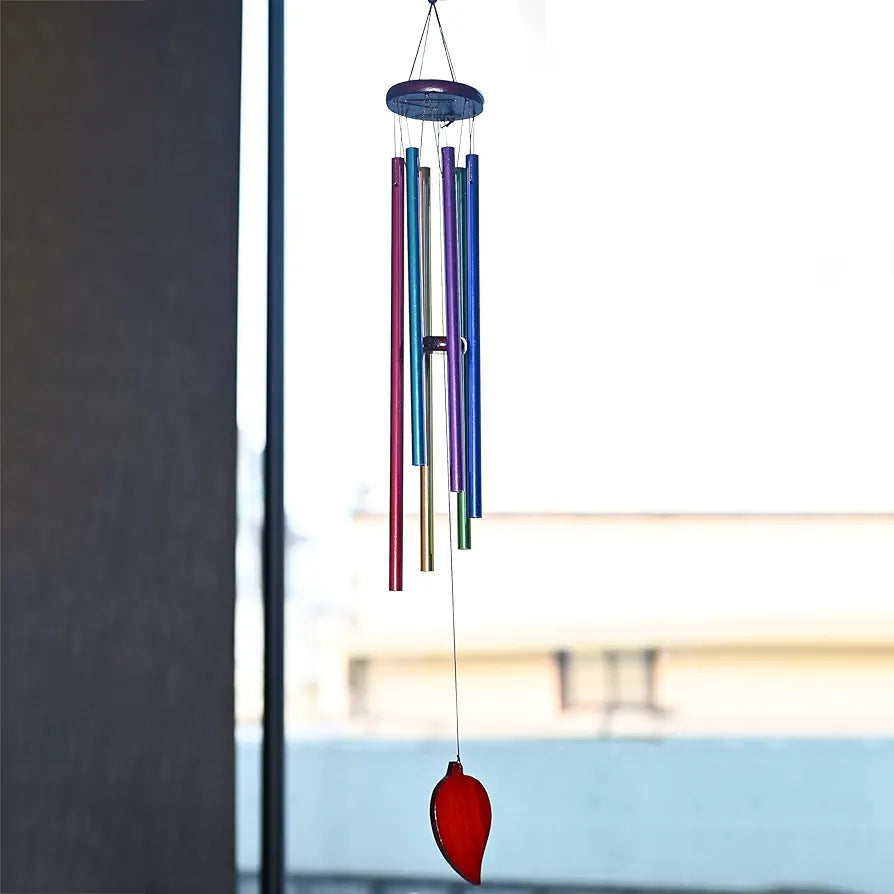 Wind Chimes for Bedroom and Hall Multicolor 6-Pipe Wind Chime -016